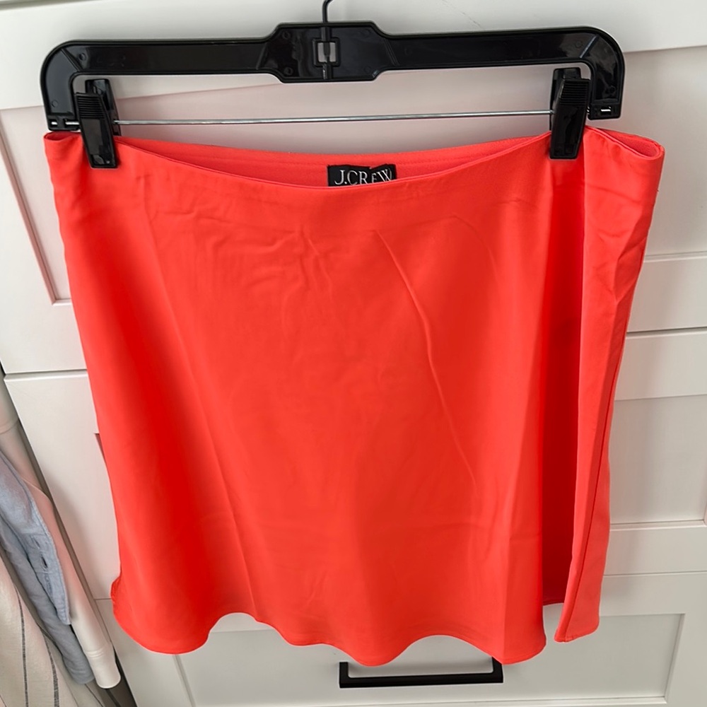 J. Crew Bright Coral Mini Skirt